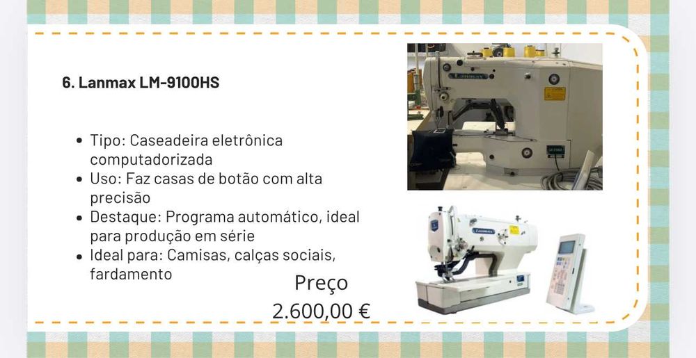 12 Máquinas Industriais de Costura para Confecção – Excelente Estado