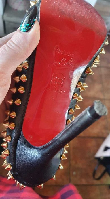 Christian Louboutin＊New Verv Prive 36 New Very Prive - 120 mm Platform pumps - Patent calf leather