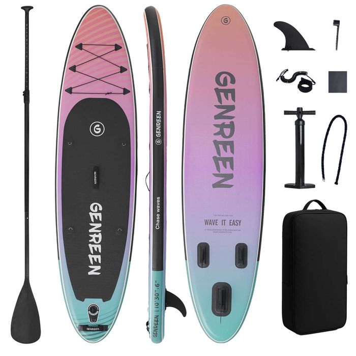 Надувна SUP дошка для плавання GENREEN 305 см Volcanic Coast Adventure Series