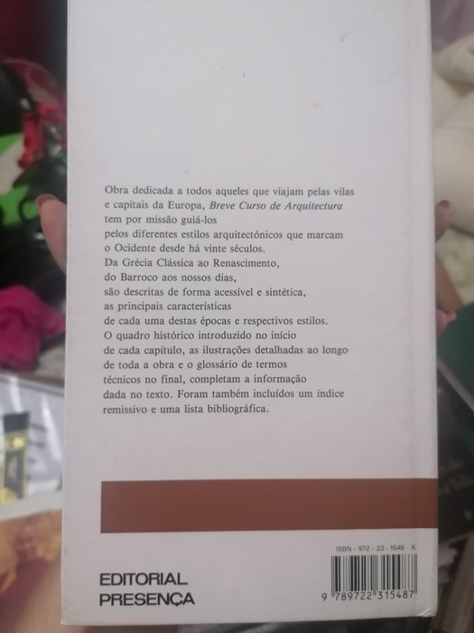 Livro Breve curso de Arquitectura -  Eva Howarth