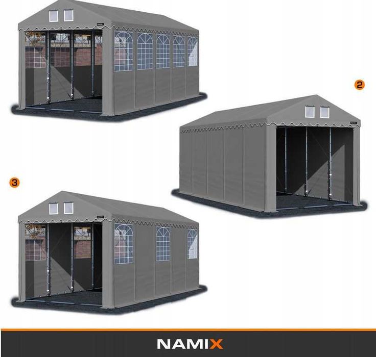 Namiot PRESTIGE 5x10-3m przemysłowy magazynowy MOCNY PVC 560g