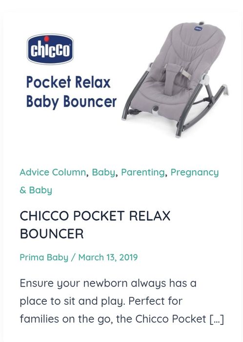 Espreguiçadeira Chicco Pocket Relax