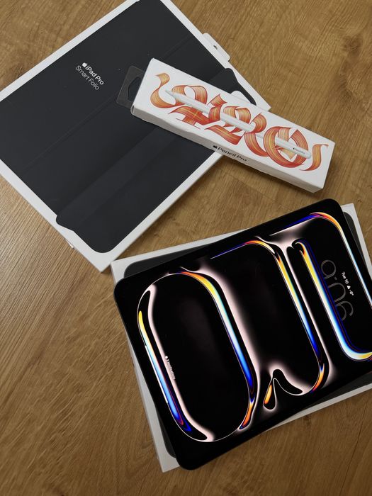 iPad Pro 11" M4 + Apple Pencil Pro + oryginalne etui Apple