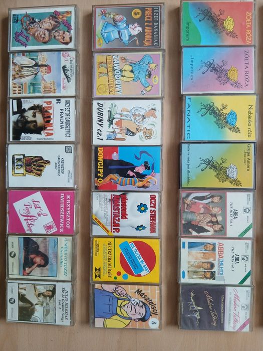 Kasety magnetofonowe kabaret i inne lata 80-90