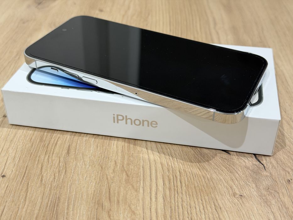 Apple iPhone 14 Pro Max 128gb srebrny, ideał,  bat. 86%, jak nowy