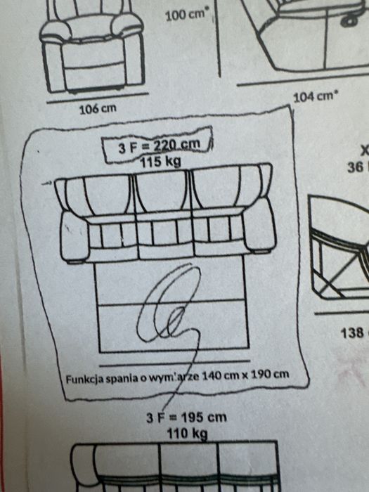 Sofa 3osobowa Orlando Agata Meble