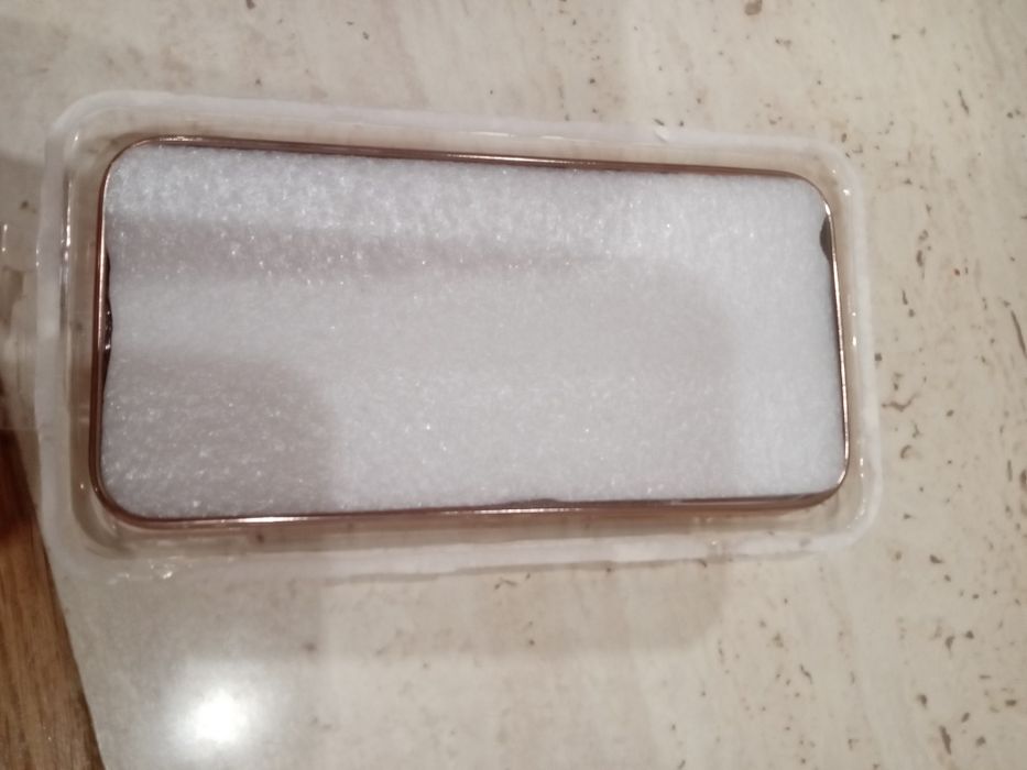 Чехол на Айфон 13 про новий прозорий з золотим