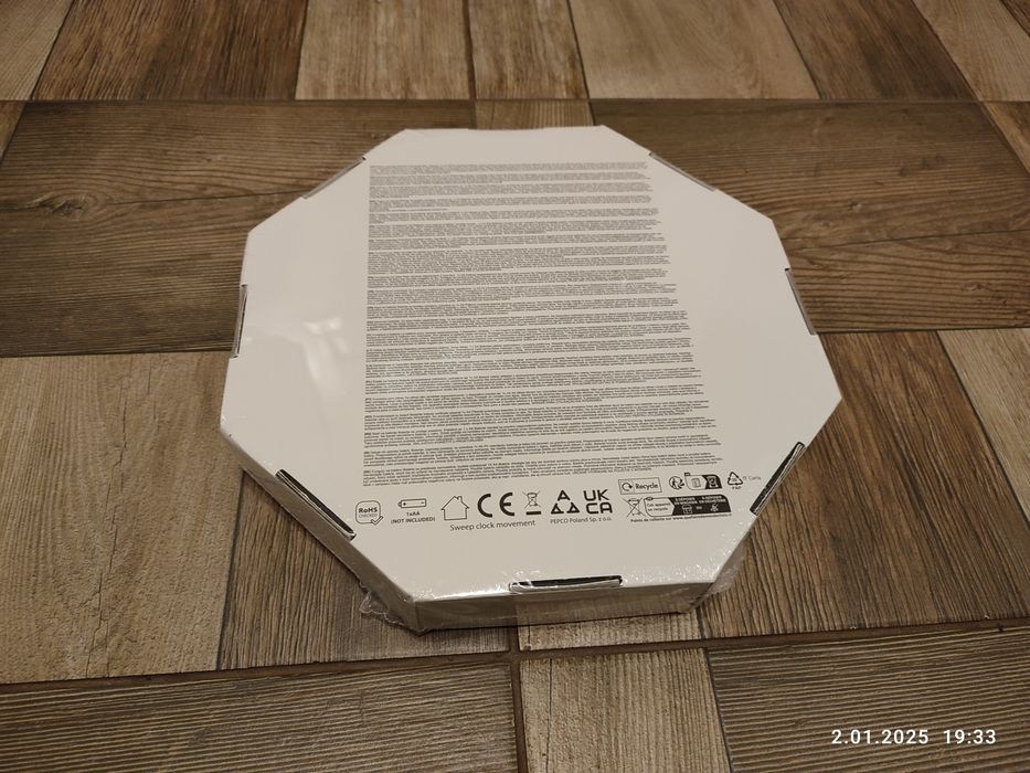 Nowy kwiecisty zegar ścienny 25 cm