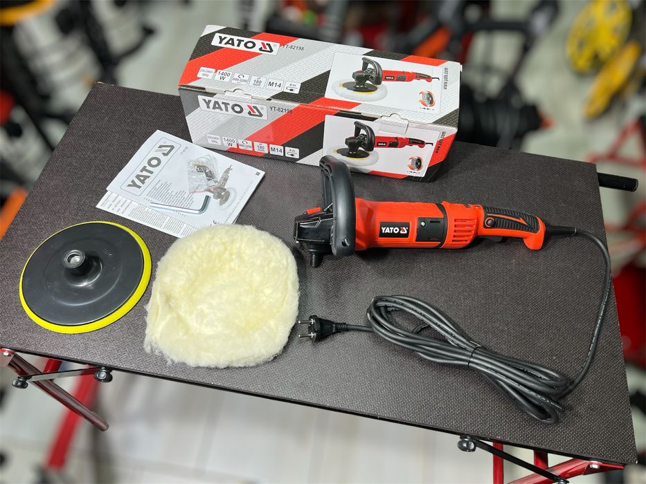 Полировальная машина 1400 Вт YATO YT-82198 Стабилизация оборотов