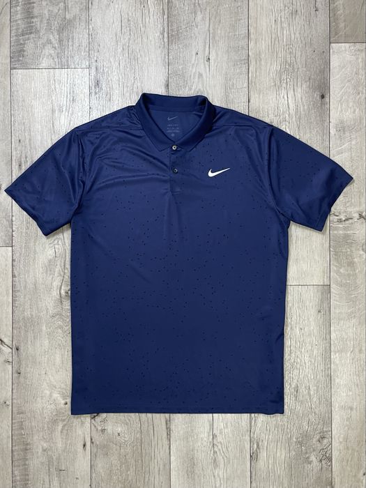 Nike dri-fit поло футболка XL размер спортивная синяя