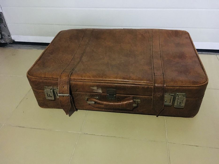 Mala de viagem VINTAGE em couro