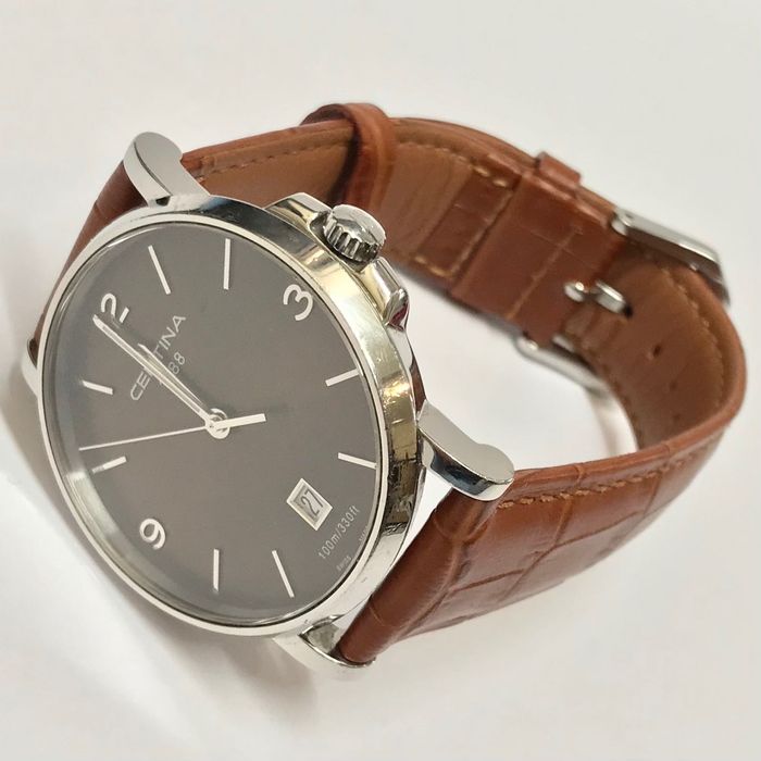 CERTINA DS CAIMANO C017410 A Zegarek męski na pasku KLASYCZNY jak NOWY