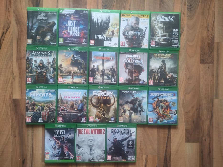 Xbox one assassin's Creed wiedzmin call of duty star wars far cry dying light jurassic world fallout 4 titanfall just caus 3 evil within dead rising