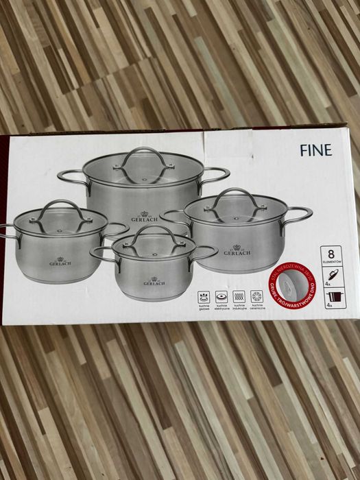 Komplet garnków GERLACH 8-EL FINE
