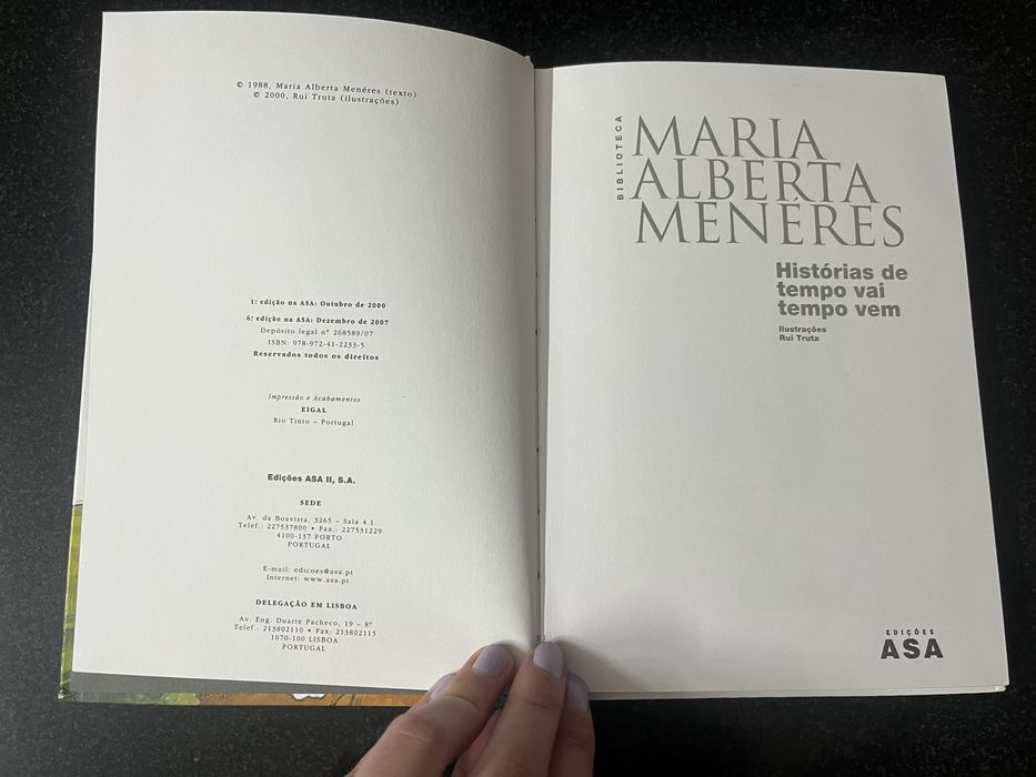 Livro “Histórias de tempo vai tempo vem”