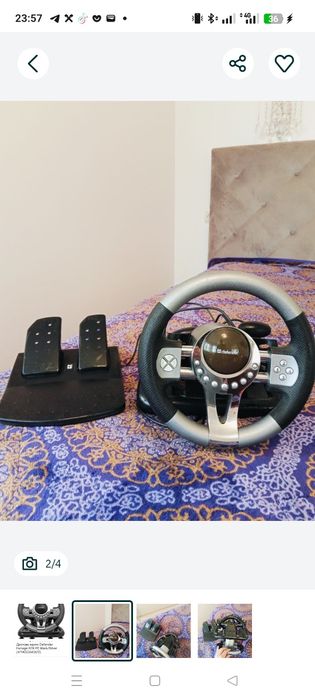 Продам игровой  руль+ педали DEFENDER