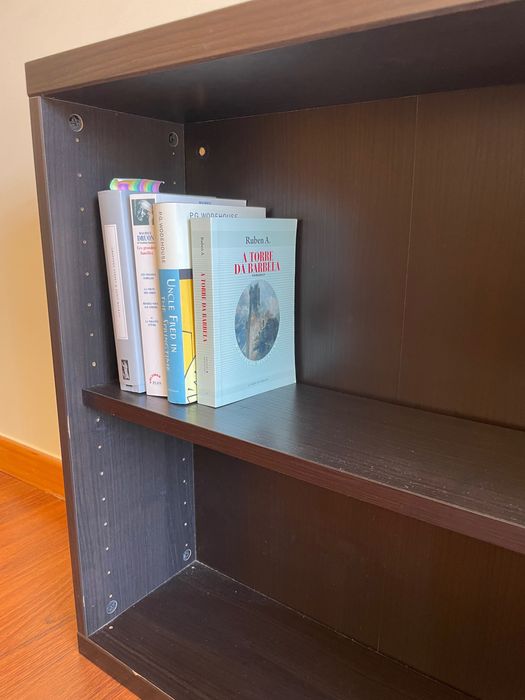 NOVO PREÇO Estante ikea 120 x 64 x 21 efeito carvalho preto (6 disp.)