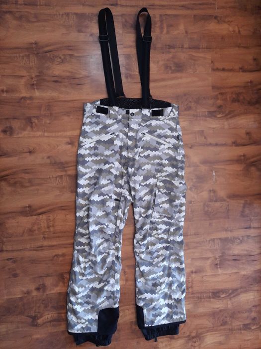 Spodnie narciarskie na szelkach koro khaki Recco Everest rozmiar L