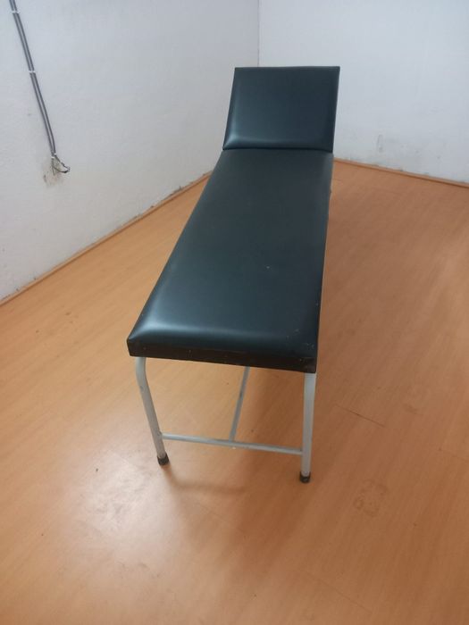 Marquesa de estética em pele parte superior elevatória manual com banc