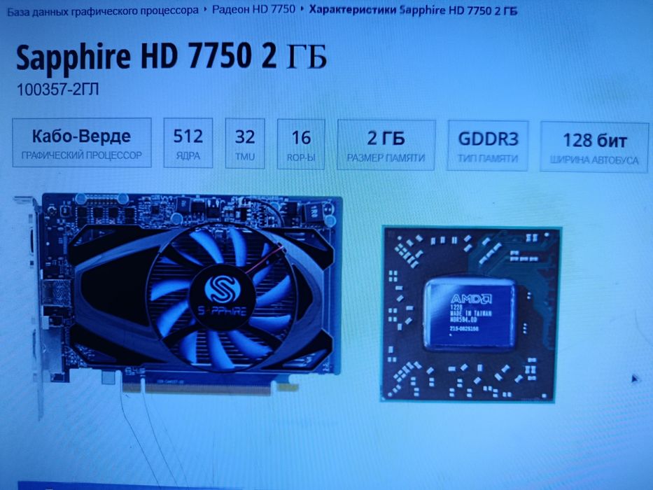 Відеокарта AMD SAPPHIRE HD 7750