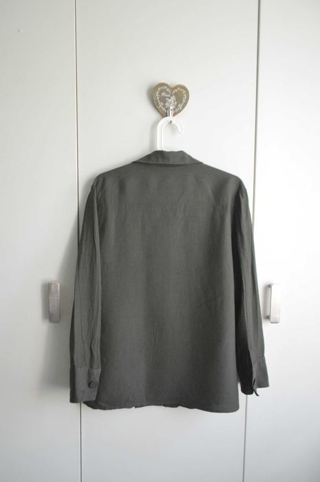 Zara Woman Studio | Koszula utility w kolorze oliwki | Safari chic | Oversize
