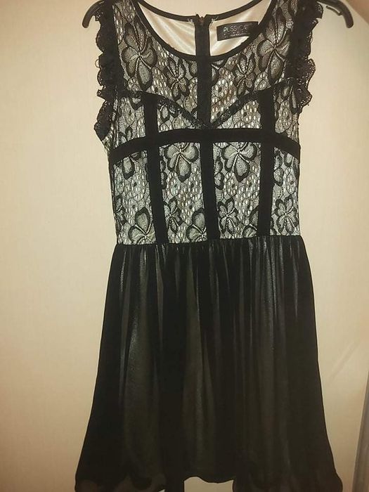 Sukienka koronkowo szyfonową