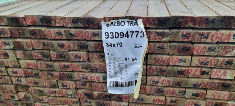 Łaty suche, strugane 38x63mm/34x45/45x45, skandynawskie!!!
