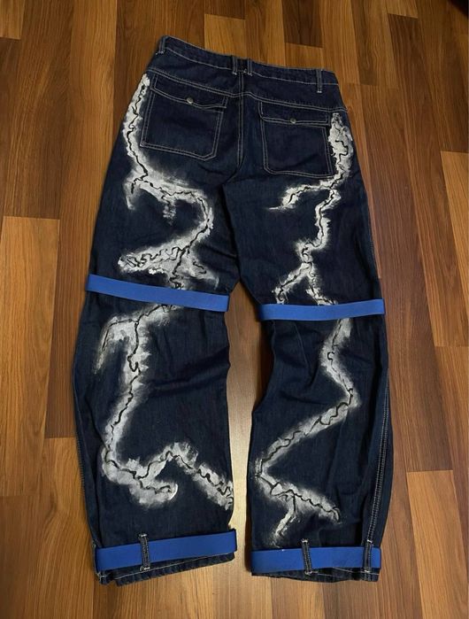 Кастомні y2k lightning джинси