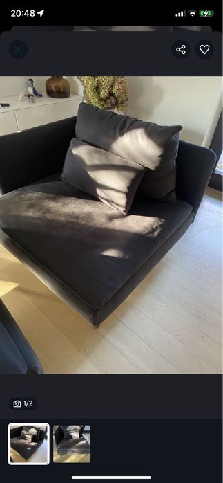 POKROWIEC  fotela Soderhamn z kolekcji Ikea.