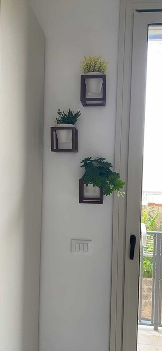 Zestaw 3 ścienne doniczki wiszące kwietniki na ścianę dom loft