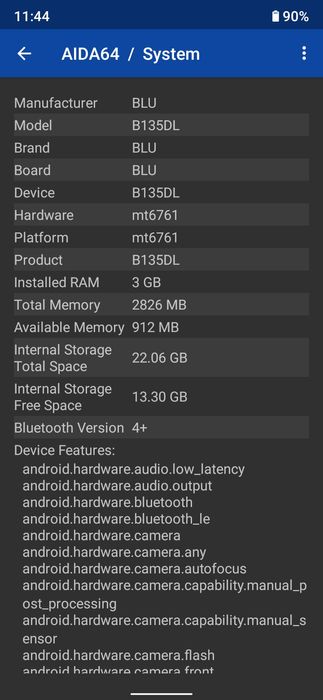 Обмен Смартфон Blu B135DL 12 android 3/32