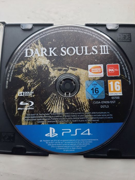 Dark Souls 3 Fire Fades Edition ps4