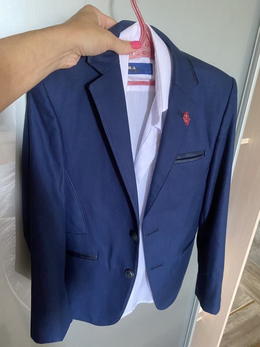 Пиджак  синий