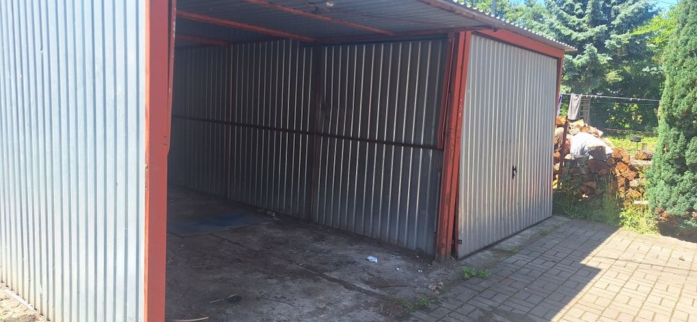 Garaż Blaszany 3x5m Brama do Góry TRANSPORT