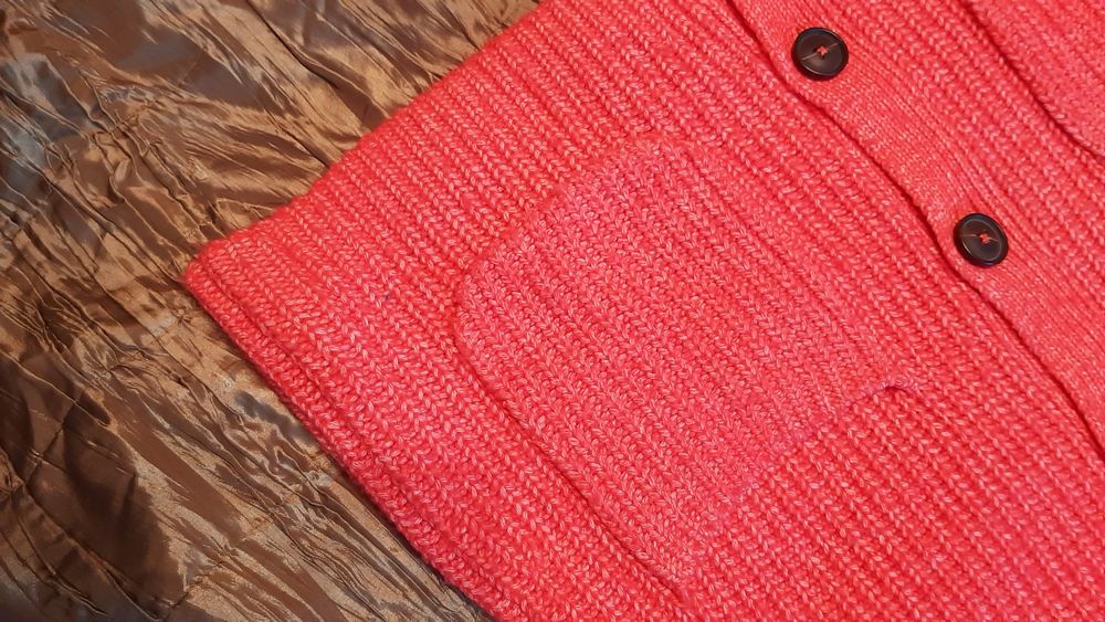 Красивый очень тёплый кардиган Tom Tailor с карманами, размер 56