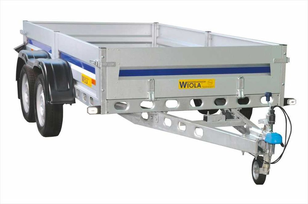 Wypożyczalnia Wynajem Przyczep Kraków dwu osiowa kat.B DMC750 Towarowa