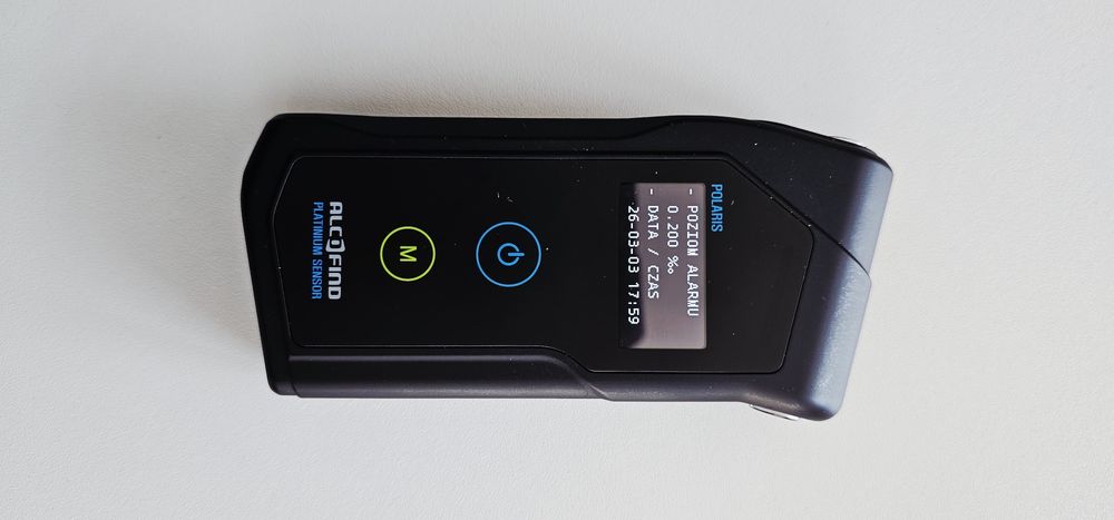 Alkomat alcofind platinum sensor