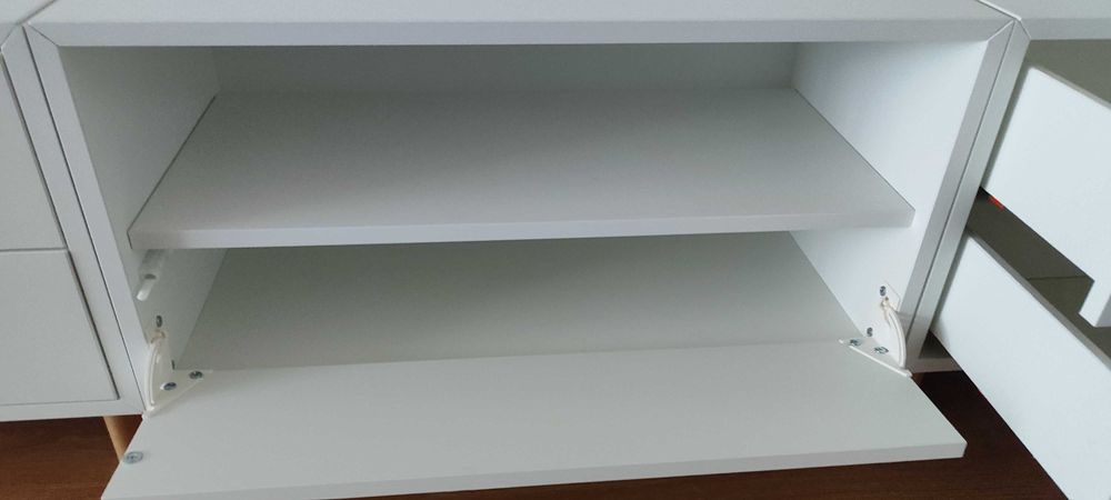 Movel TV, branco, 210x35x35 cm