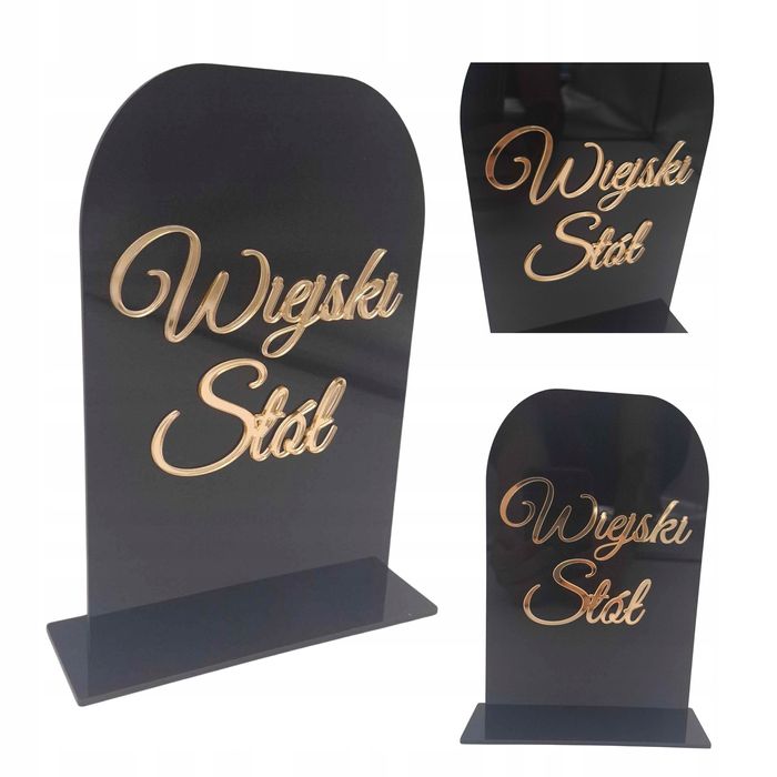 Tabliczka Na Stół Wiejski Stół Na Ślub Wesele Dekoracje Sali