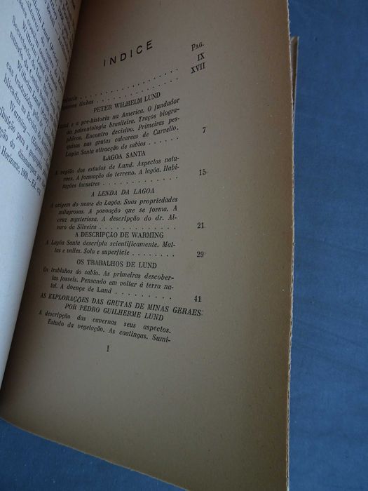 Livro Anibal Mattos - O Sábio Dr. Lund e Pré-história Brasileira 1935
