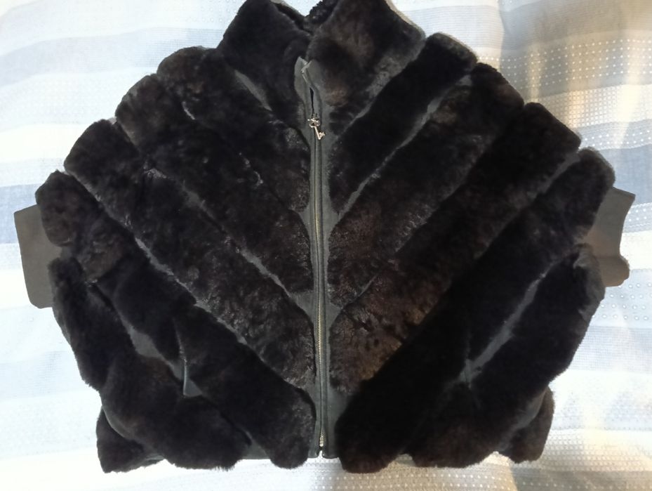 Полушубок натуральный мех "Рекс"., б/у