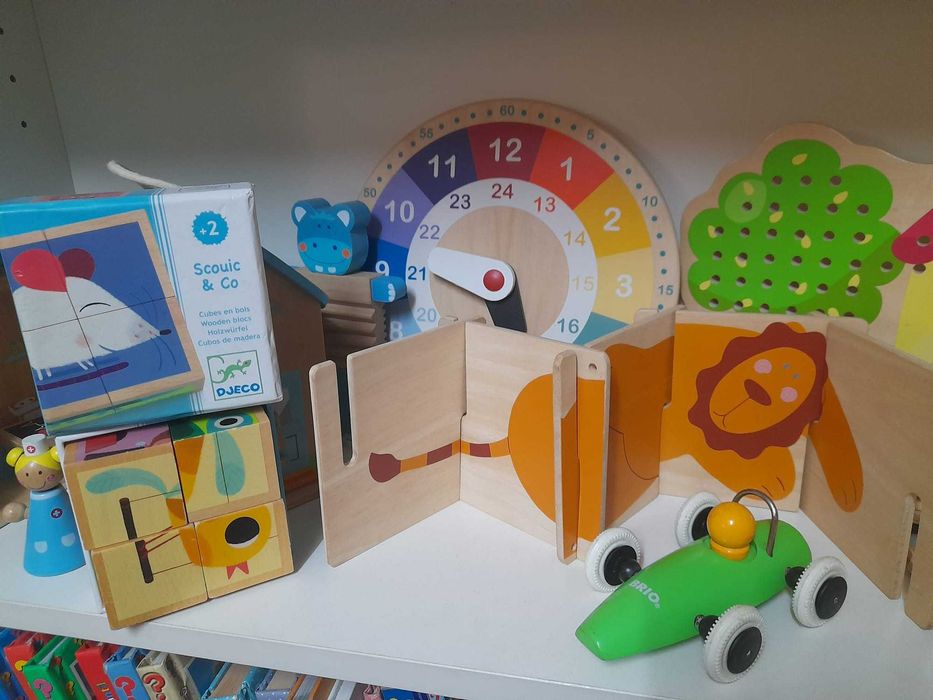 Brinquedos didáticos em madeira (Djeco, ikea)