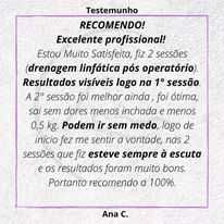 Drenagem linfática   retenção de líquidos e pós cirurgia estética .