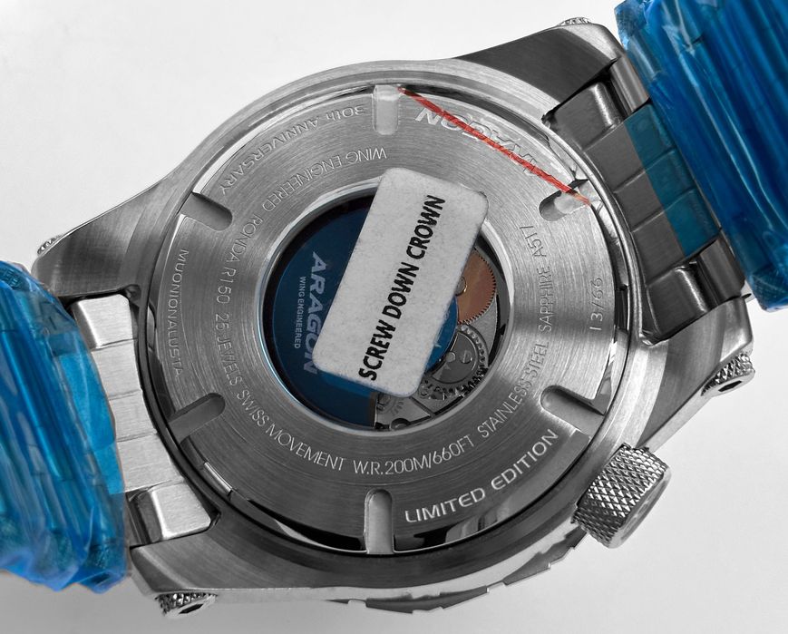 Годинник ARAGON Sea Charger Meteorite LE 50 mm. Swiss Automatic 200 MT