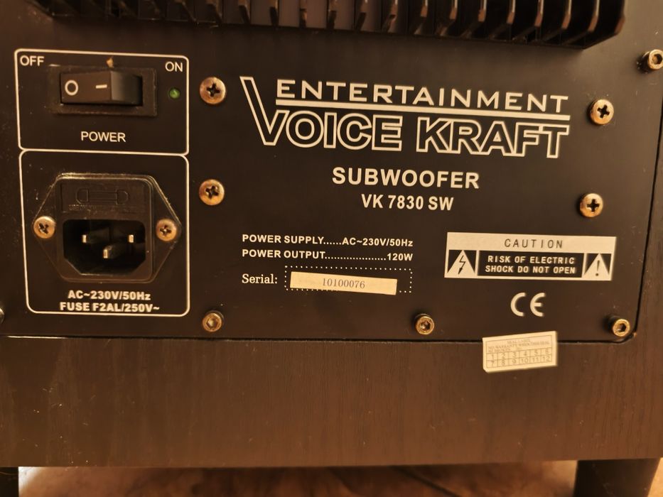 Subwoofer aktywny voice kraft 7830 SW