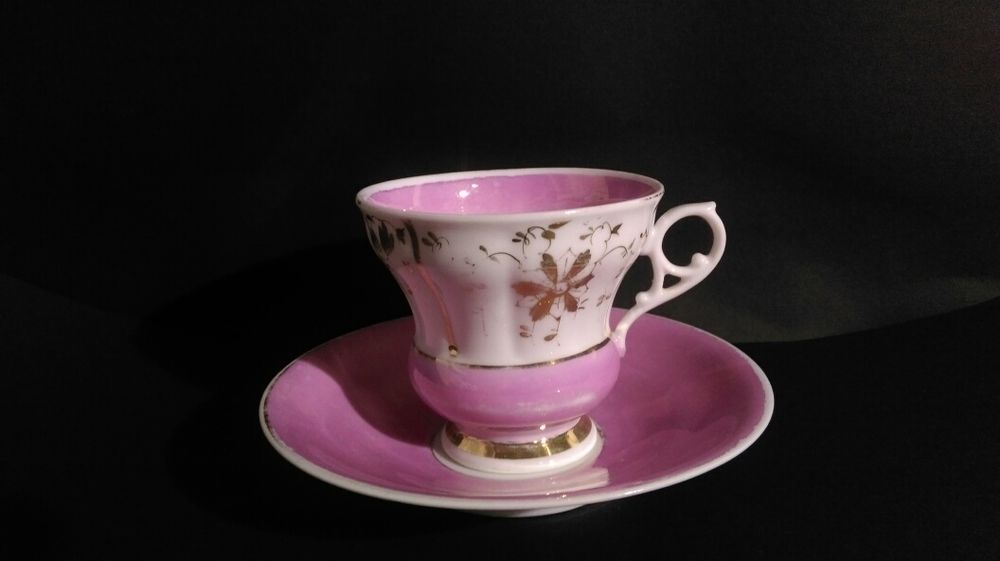 Porcelana ŚLĄSKA AR Koenigszelt XIX w Silesia Filiżanka AR