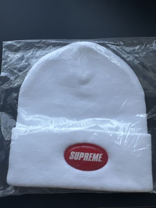 Gorro Supreme Branco/Vermelho