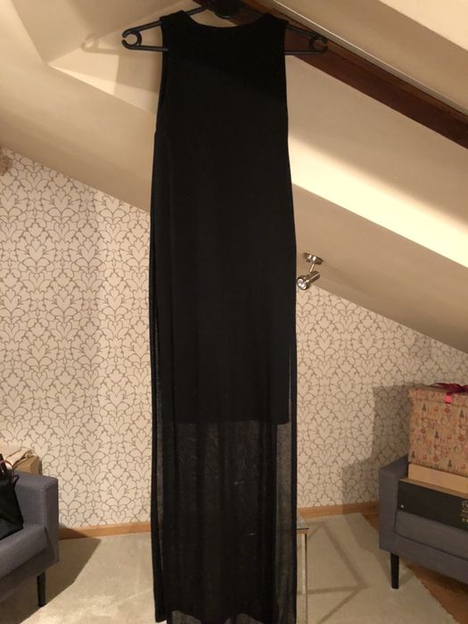 Sukienka maxi midi zara S czarna