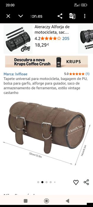 Alforge para mota bobber café Racer chopper