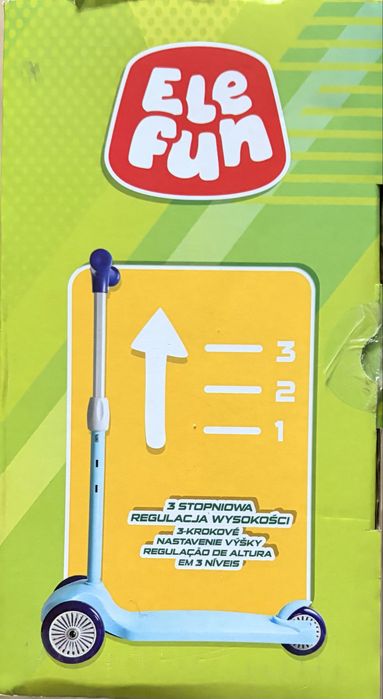 Trójkołowa Hulajnoga Balansowa Ele Fun regulowana wysokość